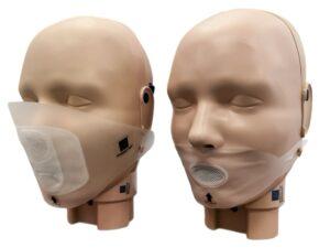 PRO+ face shield on head